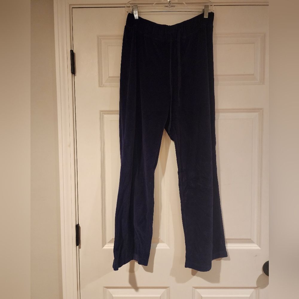 Cappagallo dark blue velour sweatpants S